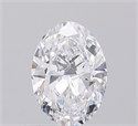 Natural Diamond 0.50 Carats, Oval with  Cut, D Color, SI1 Clarity and Certified by IGI