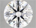 Lab Grown Diamond 4.12 Carats, Round with Ideal Cut, E Color, VVS2 Clarity and Certified by IGI