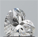 Natural Diamond 0.50 Carats, Heart with  Cut, H Color, VS1 Clarity and Certified by GIA