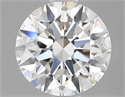 Lab Grown Diamond 1.01 Carats, Round with Ideal Cut, D Color, VS1 Clarity and Certified by IGI