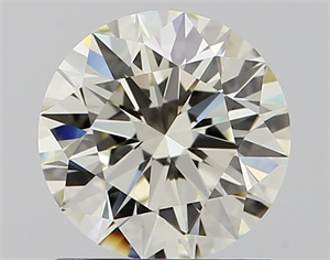 Picture of Natural Diamond 1.09 Carats, Round with Excellent Cut, J Color, IF Clarity and Certified by IGI