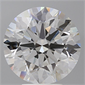 Lab Grown Diamond 5.52 Carats, Round with Ideal Cut, E Color, VS1 Clarity and Certified by IGI