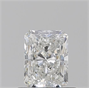 Natural Diamond 0.54 Carats, Radiant with  Cut, G Color, SI1 Clarity and Certified by GIA