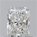 Natural Diamond 0.71 Carats, Radiant with  Cut, H Color, VVS1 Clarity and Certified by GIA
