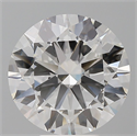Lab Grown Diamond 6.04 Carats, Round with Excellent Cut, F Color, VVS2 Clarity and Certified by IGI