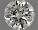 Natural Diamond 1.11 Carats, Round with Excellent Cut, I Color, VVS2 Clarity and Certified by IGI