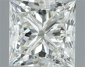 Picture of Natural Diamond 1.00 Carats, Princess with  Cut, J Color, SI1 Clarity and Certified by GIA