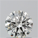 Natural Diamond 0.90 Carats, Round with Excellent Cut, I Color, VVS2 Clarity and Certified by IGI