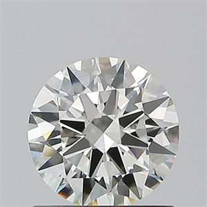 Picture of Natural Diamond 0.90 Carats, Round with Excellent Cut, I Color, VVS2 Clarity and Certified by IGI
