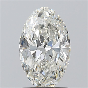 Picture of Natural Diamond 1.01 Carats, Oval with  Cut, I Color, VS2 Clarity and Certified by GIA