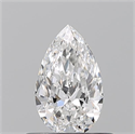 Diamante Natural 0.52 quilates, De pera , Color F, claridad IF y certificado GIA