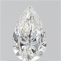 Natural Diamond 0.50 Carats, Pear with  Cut, E Color, VS2 Clarity and Certified by GIA