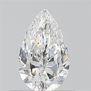 Picture of Natural Diamond 0.50 Carats, Pear with  Cut, E Color, VS2 Clarity and Certified by GIA