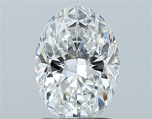 Picture of Natural Diamond 1.25 Carats, Oval with  Cut, F Color, SI1 Clarity and Certified by GIA