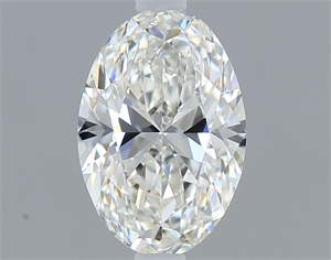 Picture of Natural Diamond 0.40 Carats, Oval with  Cut, H Color, IF Clarity and Certified by GIA
