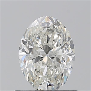 Picture of Natural Diamond 0.90 Carats, Oval with  Cut, H Color, SI1 Clarity and Certified by GIA