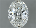 Natural Diamond 0.72 Carats, Oval with  Cut, J Color, VVS2 Clarity and Certified by GIA