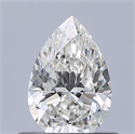 Natural Diamond 0.50 Carats, Pear with  Cut, H Color, VVS1 Clarity and Certified by GIA