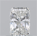 Natural Diamond 0.51 Carats, Radiant with  Cut, F Color, VVS1 Clarity and Certified by GIA