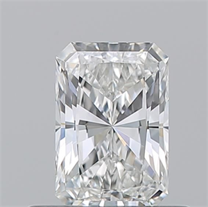Picture of Natural Diamond 0.51 Carats, Radiant with  Cut, F Color, VVS1 Clarity and Certified by GIA