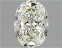Natural Diamond 1.00 Carats, Oval with  Cut, J Color, VS2 Clarity and Certified by GIA