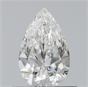 Natural Diamond 0.50 Carats, Pear with  Cut, F Color, VS1 Clarity and Certified by GIA