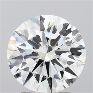 Picture of Lab Grown Diamond 3.50 Carats, Round with Ideal Cut, E Color, VVS2 Clarity and Certified by IGI
