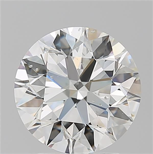 Picture of Natural Diamond 3.02 Carats, Round with Excellent Cut, G Color, SI2 Clarity and Certified by GIA