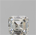 Natural Diamond 0.70 Carats, Asscher with  Cut, J Color, VVS2 Clarity and Certified by GIA