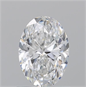 Natural Diamond 1.01 Carats, Oval with  Cut, D Color, VVS1 Clarity and Certified by GIA