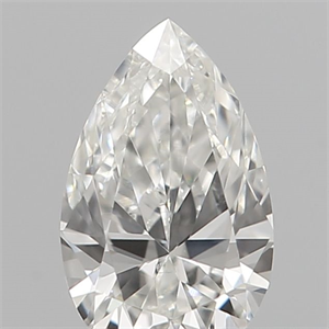 Picture of Natural Diamond 0.11 Carats, Pear with  Cut, E Color, VVS2 Clarity and Certified by IGI