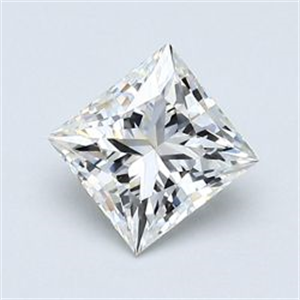 Picture of Natural Diamond 0.86 Carats, Princess with  Cut, H Color, VS2 Clarity and Certified by GIA