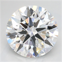 Lab Grown Diamond 3.12 Carats, Round with Excellent Cut, D Color, VVS1 Clarity and Certified by GIA