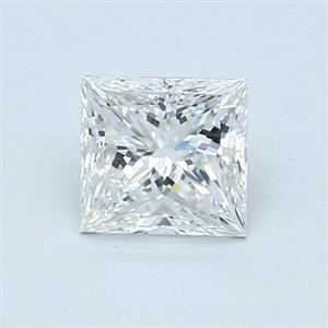 Picture of Natural Diamond 0.80 Carats, Princess with  Cut, F Color, VS2 Clarity and Certified by GIA