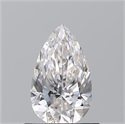 Natural Diamond 0.71 Carats, Pear with  Cut, F Color, VVS1 Clarity and Certified by GIA