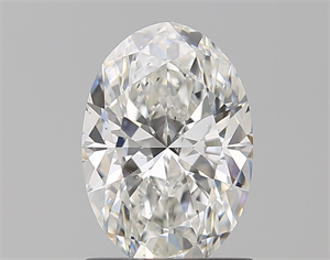 Foto Diamante Natural 1.21 quilates, Ovalado , Color G, claridad SI1 y certificado GIA de