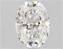 Natural Diamond 0.80 Carats, Oval with  Cut, F Color, VS2 Clarity and Certified by GIA