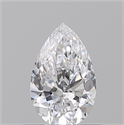 Diamante Natural 0.52 quilates, De pera , Color D, claridad VVS1 y certificado GIA
