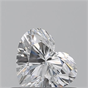 Natural Diamond 0.51 Carats, Heart with  Cut, E Color, VS1 Clarity and Certified by GIA