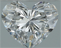 Natural Diamond 0.40 Carats, Heart with  Cut, E Color, SI1 Clarity and Certified by GIA