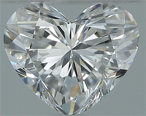 Foto Diamante Natural 0.40 quilates, Corazón , Color E, claridad SI1 y certificado GIA de
