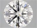Lab Grown Diamond 4.52 Carats, Round with Ideal Cut, D Color, VS1 Clarity and Certified by IGI
