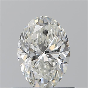 Picture of Natural Diamond 0.70 Carats, Oval with  Cut, H Color, SI1 Clarity and Certified by GIA
