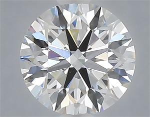 Picture of Lab Grown Diamond 1.52 Carats, Round with Excellent Cut, E Color, VVS2 Clarity and Certified by IGI