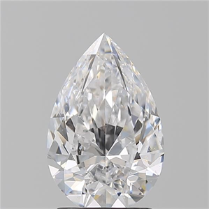 Picture of Natural Diamond 2.02 Carats, Pear with  Cut, D Color, SI1 Clarity and Certified by GIA