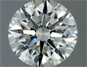 Natural Diamond 0.50 Carats, Round with Excellent Cut, J Color, VVS1 Clarity and Certified by IGI