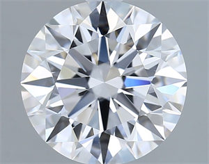 Picture of Lab Grown Diamond 2.52 Carats, Round with Excellent Cut, D Color, VVS2 Clarity and Certified by GIA