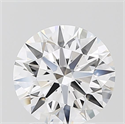 Lab Grown Diamond 2.08 Carats, Round with Ideal Cut, E Color, VVS1 Clarity and Certified by IGI