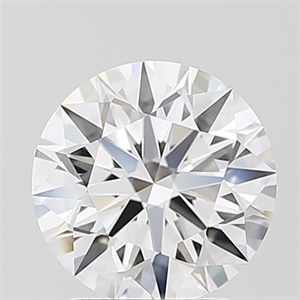 Picture of Lab Grown Diamond 2.08 Carats, Round with Ideal Cut, E Color, VVS1 Clarity and Certified by IGI