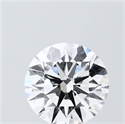 Lab Grown Diamond 1.53 Carats, Round with Ideal Cut, D Color, VVS2 Clarity and Certified by IGI